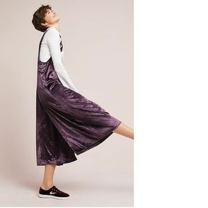 New Anthropologie Velvet Jumper Skirt